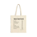 Book Boyfriend Tote Bag – Funny Literary Quote Canvas Shopper